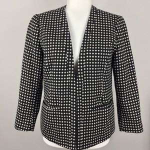 Forever 21 dotted wool blend fitted blazer